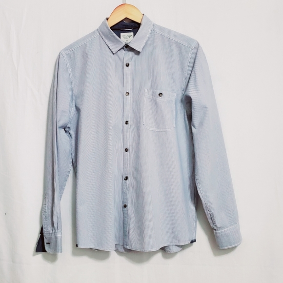 Cedar Wood State Striped Button Down Shirt - Picture 3 of 4